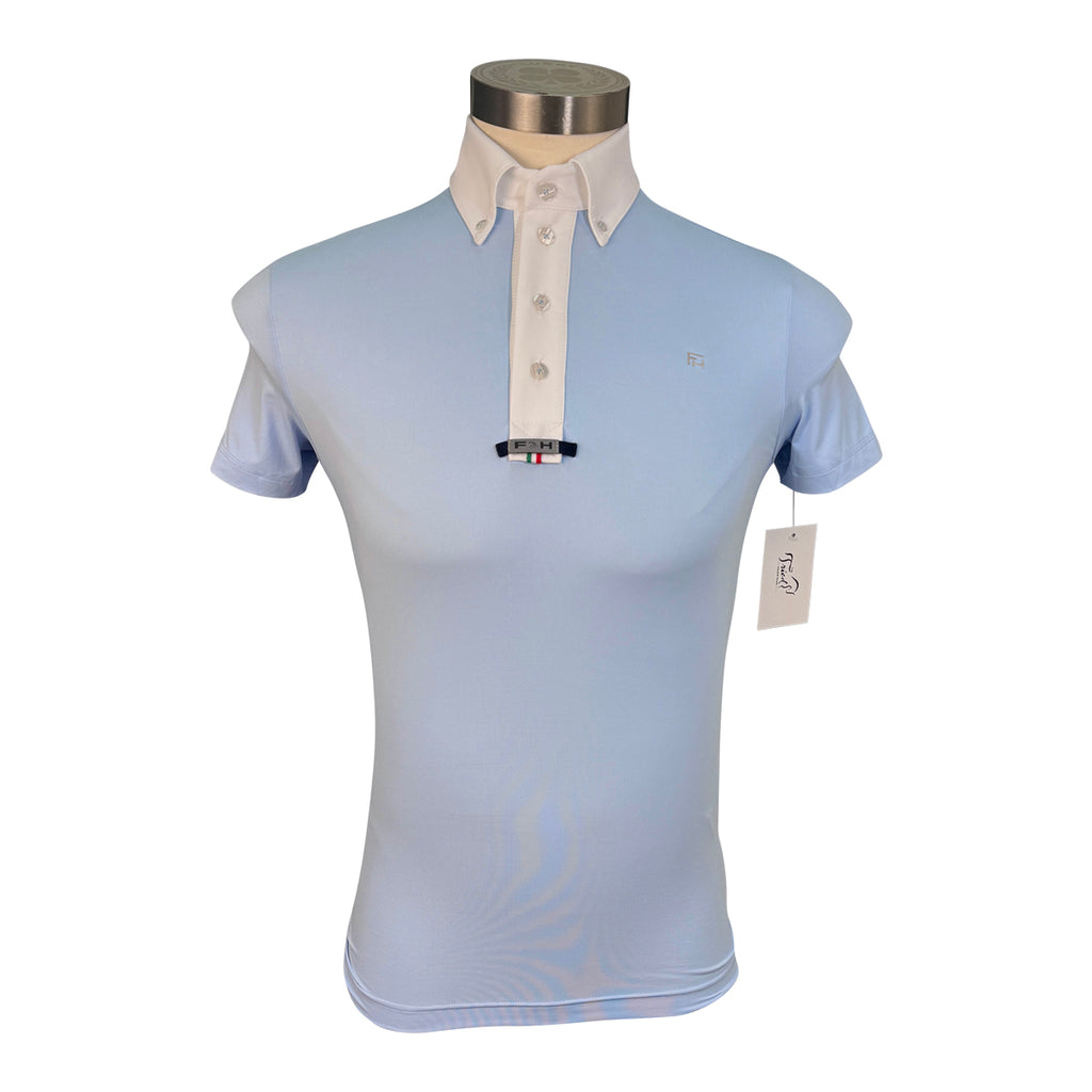 For Horses Argo Short Sleeve Show Shirt in Sky Blue