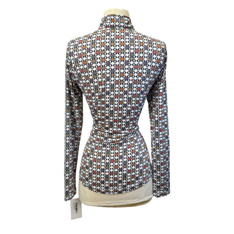 Kerrits Ice Fil Long Sleeve Shirt in Colored Tiles