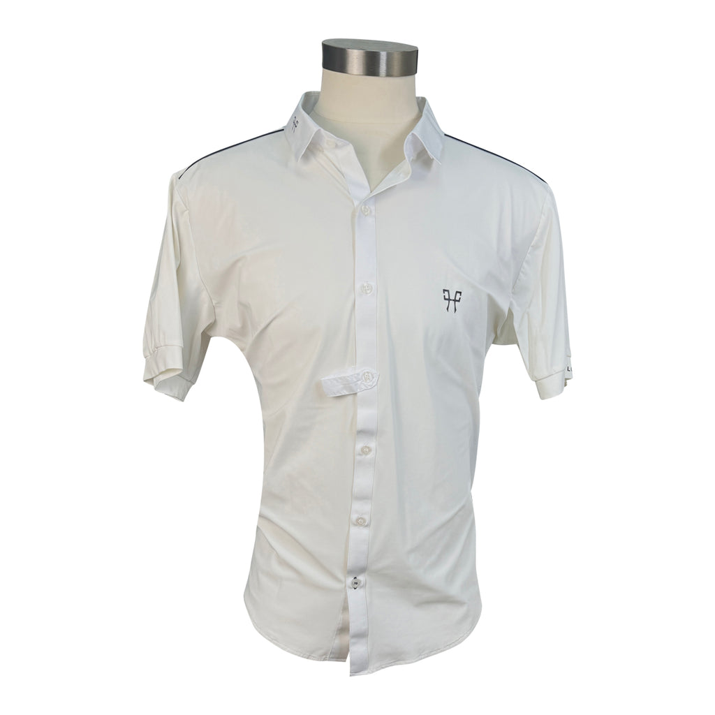 Horse Pilot Men's 'Aerolight' Short Sleeve Show Shirt in White