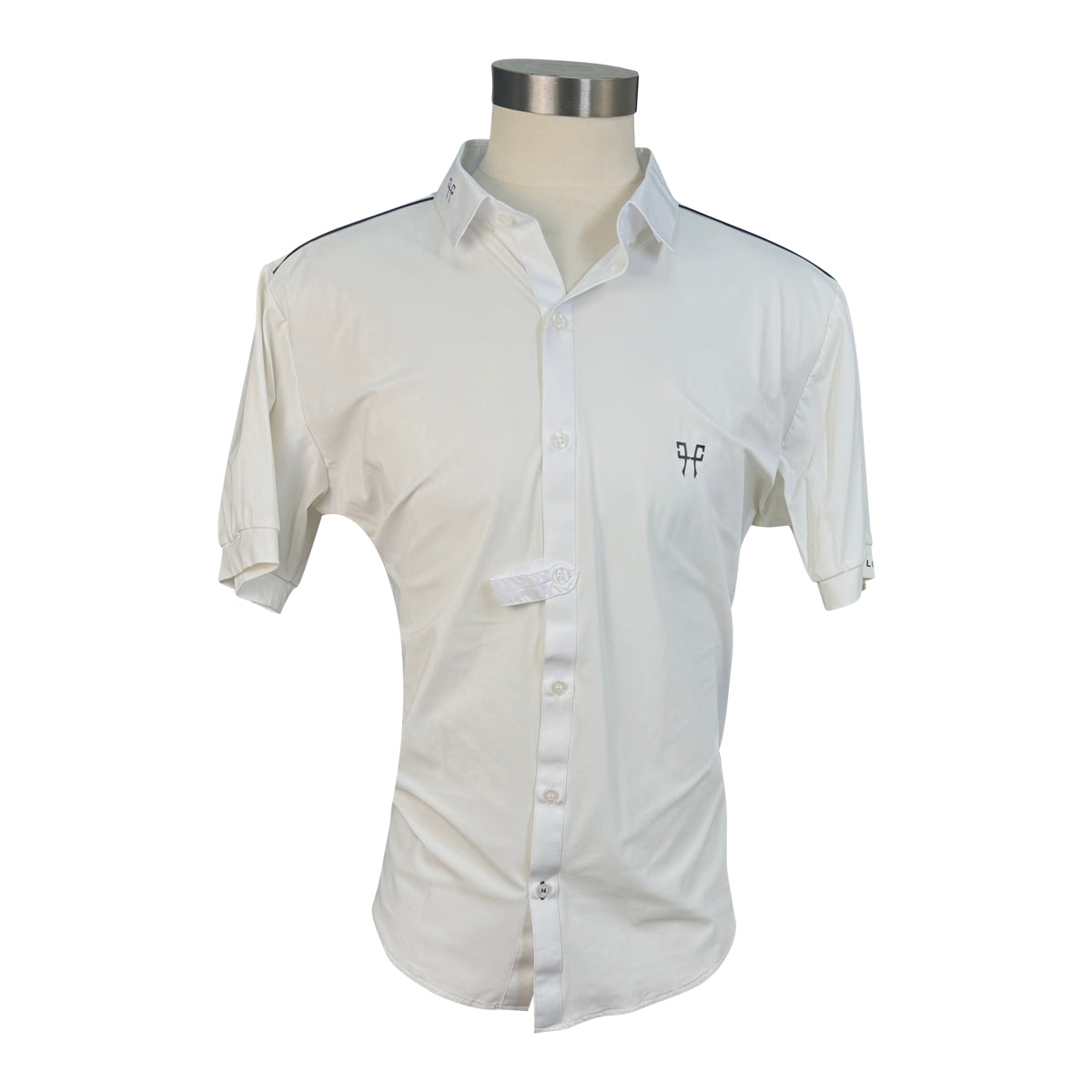 Horse Pilot Men's 'Aerolight' Short Sleeve Show Shirt in White