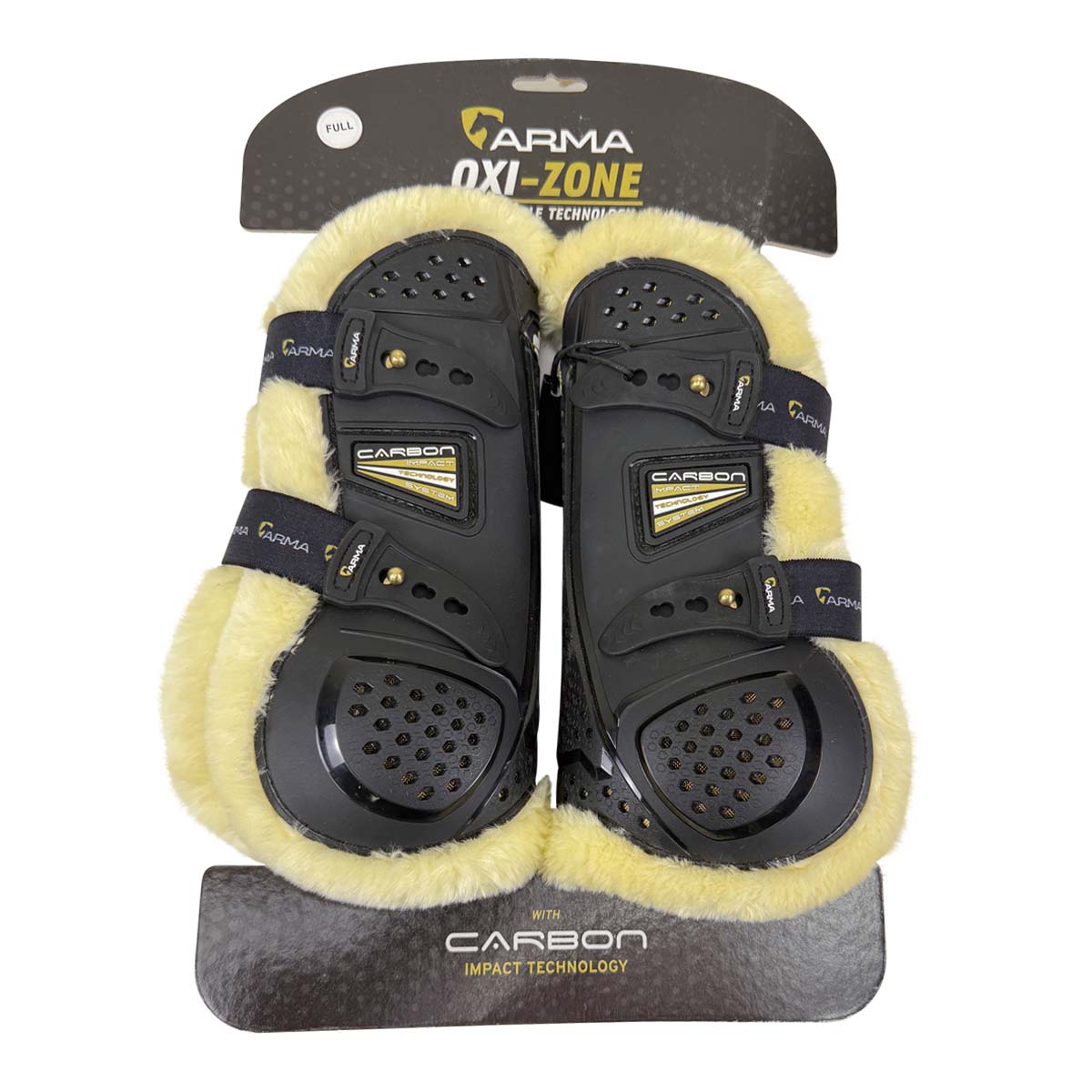 Arma 'Oxi-Zone' Supafleece Tendon Boots in Black/Natural