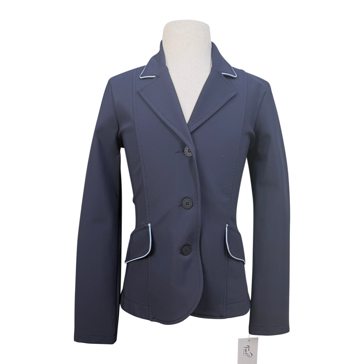 For Horses 'Cecilia Custom' Show Jacket in Navy/Light Blue 