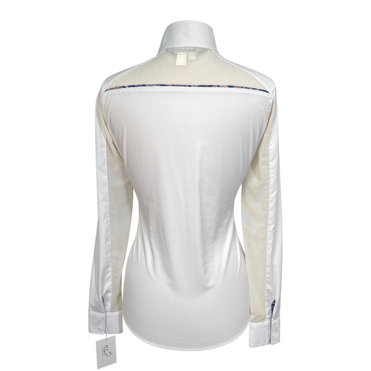 RJ Classics 'Rebecca' Show Shirt in White/Paisley - Women's Medium