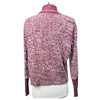 Hannah Childs 'Paloma' Mock Neck Sweater in Bordeaux/Misted Rose