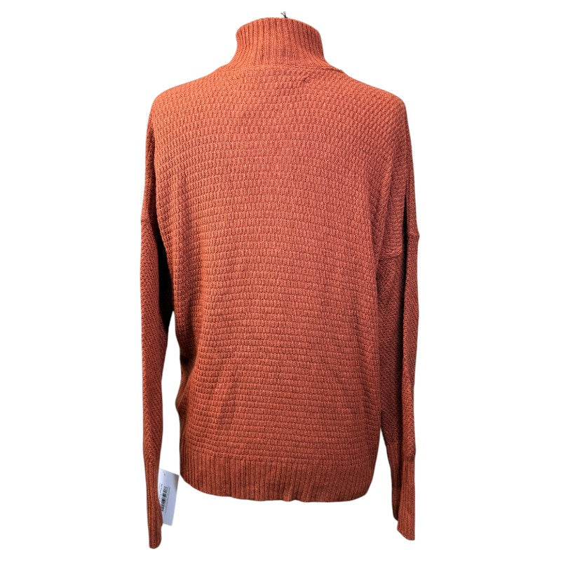 Hannah Child's 'Sassy' Boyfriend 1/4 Zip Sweater in Russet