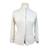 Smartpak Piper Long Sleeve Show Shirt in White/Leopard