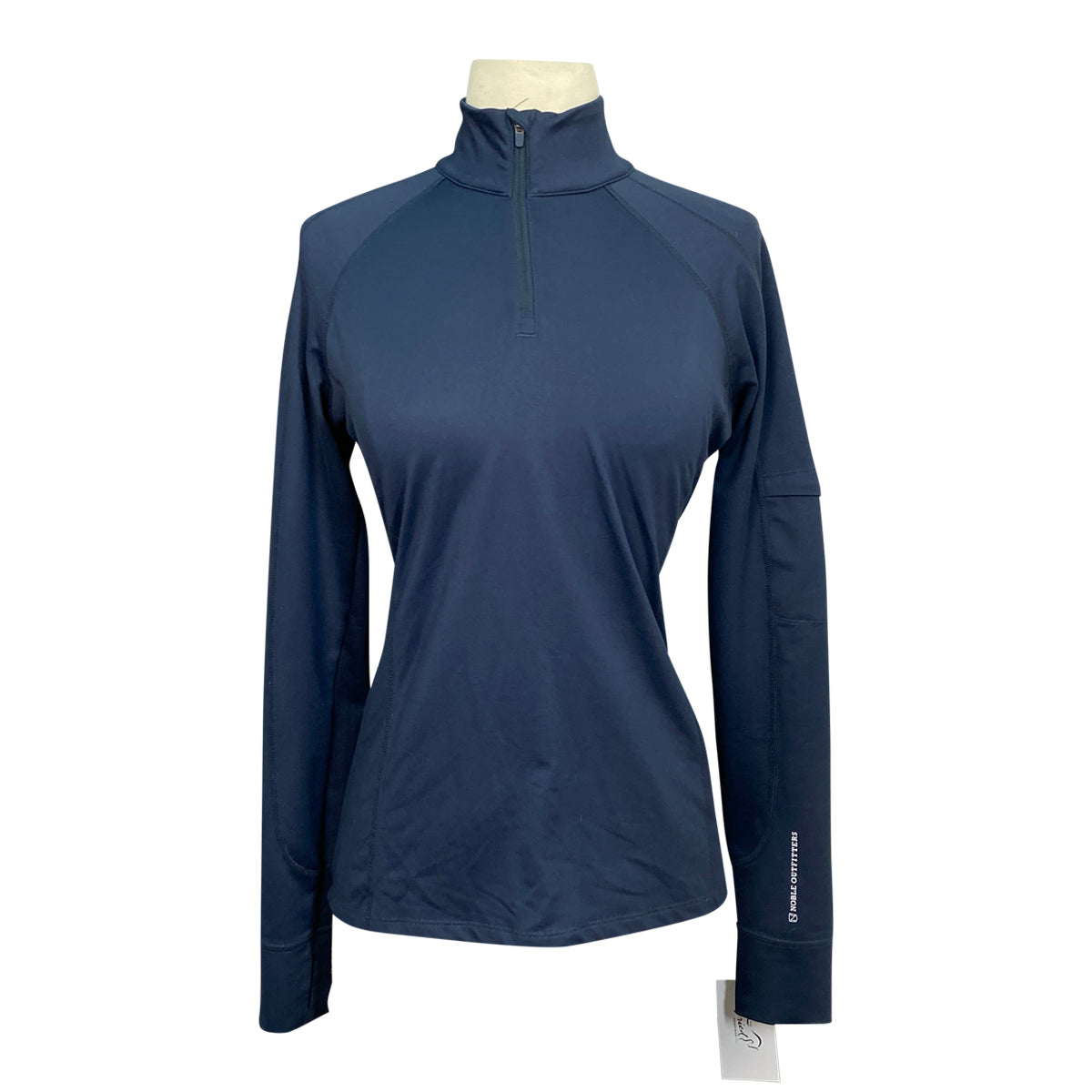 Noble Equestrian 'Athena' Quarter-Zip Top in Navy 
