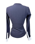 Horse Pilot 'Monica' Long Sleeve Show Shirt in Navy/White