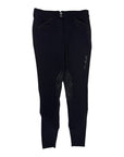 Samshield Knee Patch Breech in Black/Black Crystals