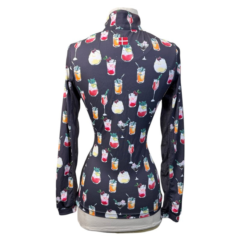 Kastel Signature Long Sleeve Shirt in Grey/Cocktails