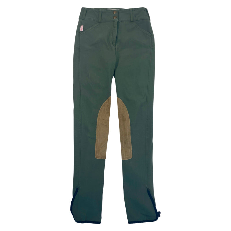 Front of Tailored Sportsman 'Trophy Hunter' Breeches in Loden Green