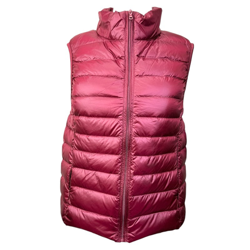 TKEQ Down Vest in Ruby
