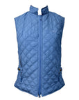 Riding Sport Quilted Vest in Light Blue