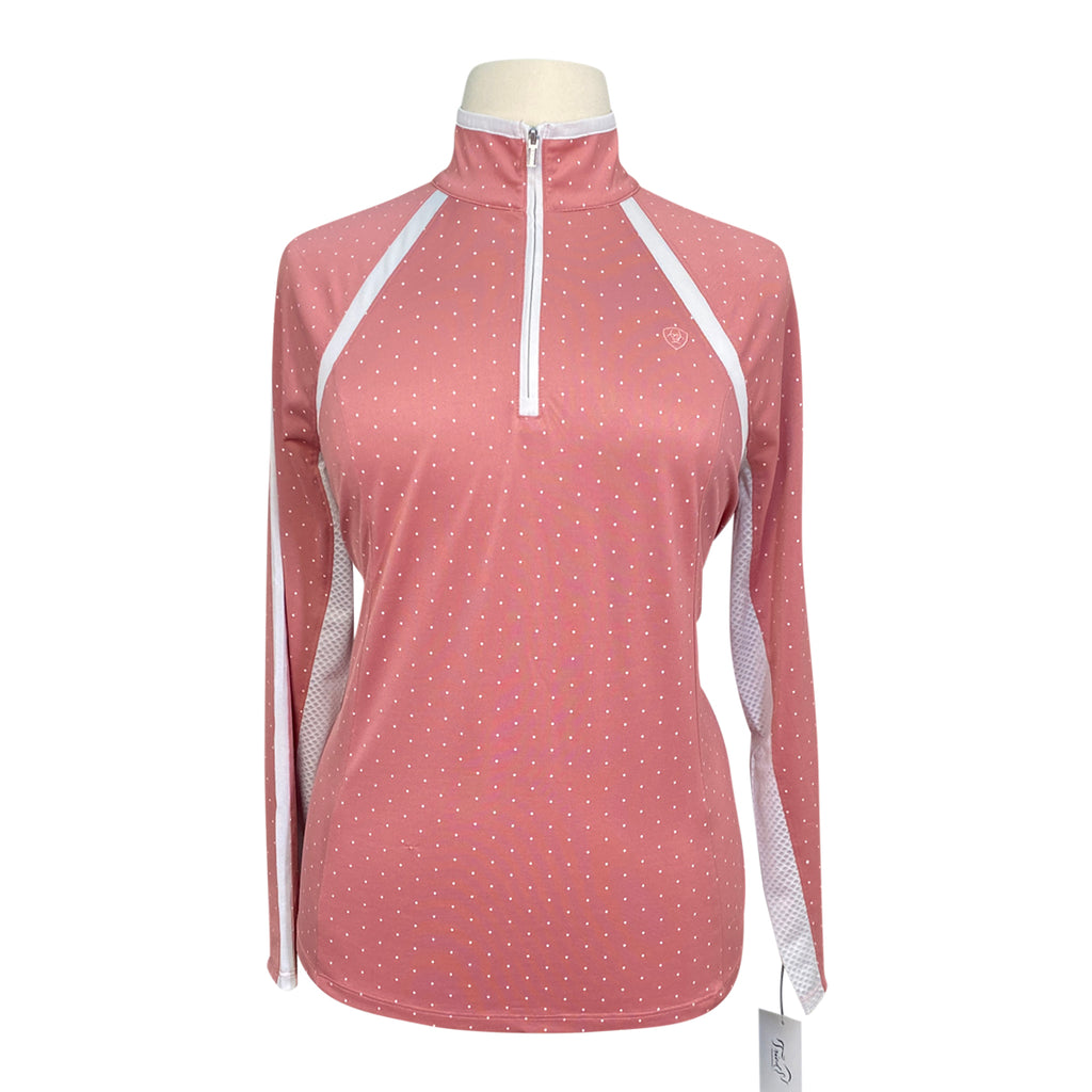 Ariat 3.0 Sunstopper Team Long Sleeve Shirt in Pink/Polka Dot