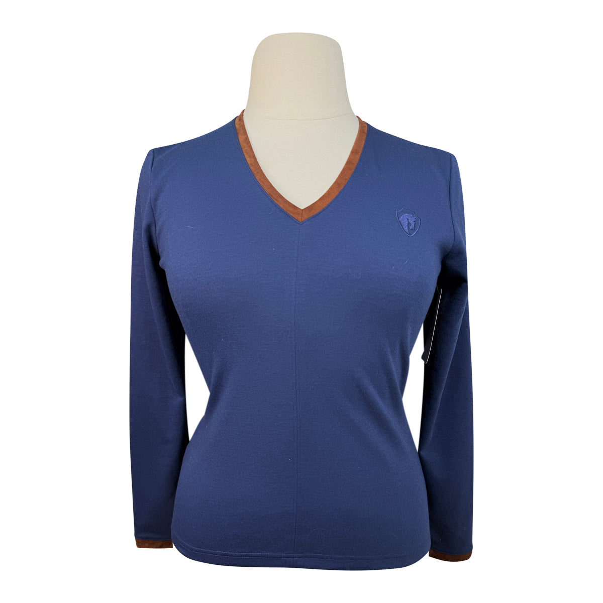 Arista 'Quintessential' V-Neck Sweater in Prussian Blue