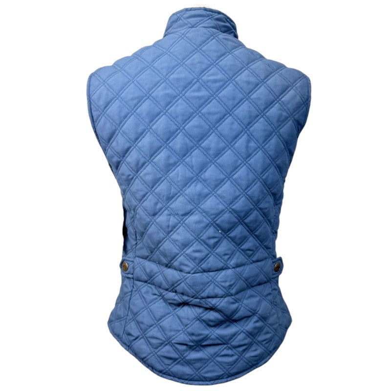 Riding Sport Quilted Vest in Light Blue