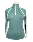 Ariat 3.0 Sunstopper Team Long Sleeve Shirt in Green/Polka Dot