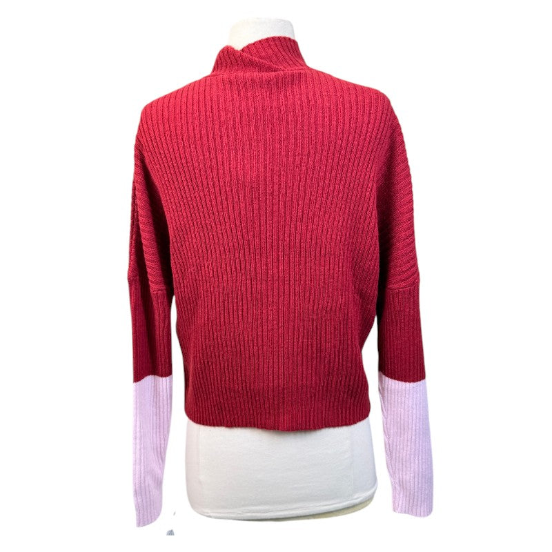 Hannah Child's 'Jackie' Color Block Sweater in Currant
