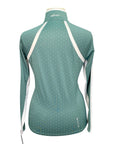 Ariat 3.0 Sunstopper Team Long Sleeve Shirt in Green/Polka Dot