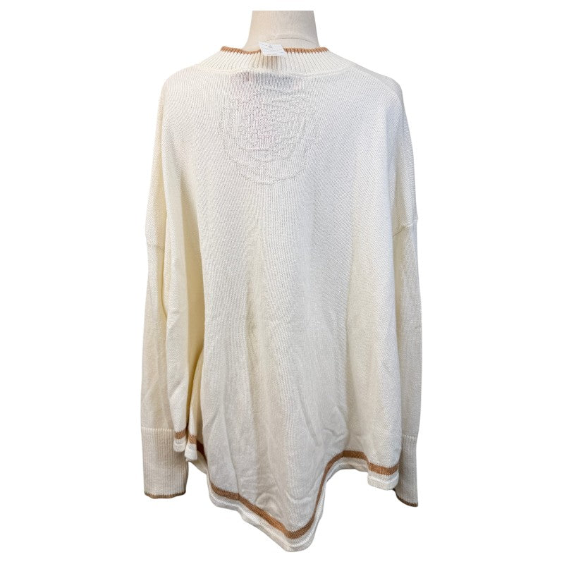 Hannah Childs 'Kristina' Poncho  in Snow Capped/Sand