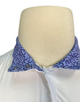 R.J. Classics 'Brynn' Short Sleeve Show Shirt in White/Blue Horseshoes