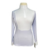 RJ Classics 'Liv' Long Sleeve Show Shirt in White/Indigo Bits