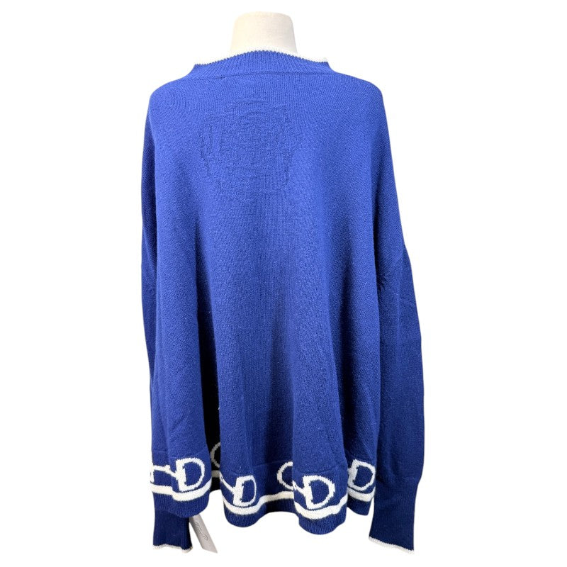 Hannah Childs 'Kristina' Poncho  in Navy/White