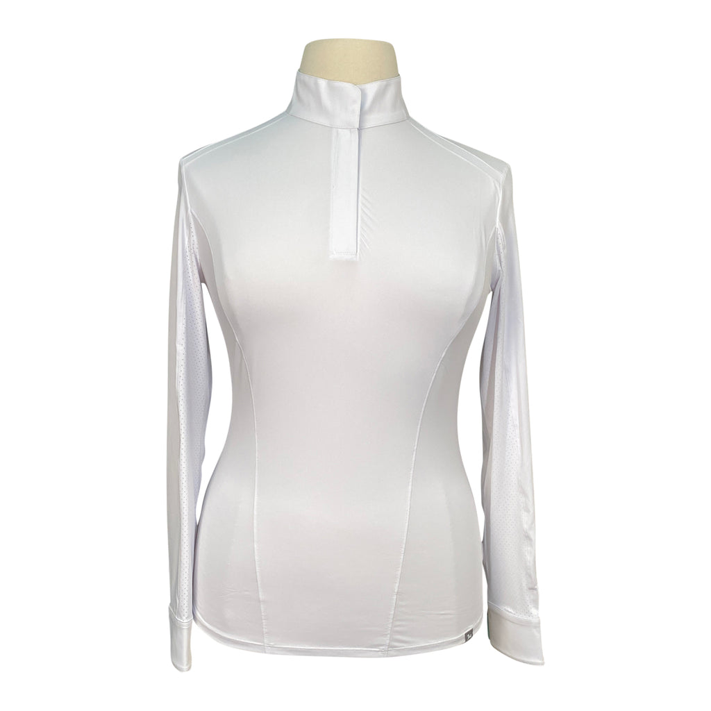 R.J. Classics 'Tori' Long Sleeve Show Shirt in White/Llamas