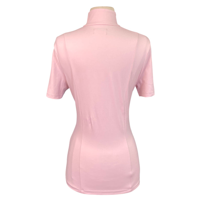 Back of Equisite &#39;Elaine&#39; Shirt in Blush