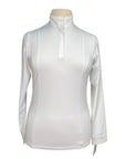 Hannah Childs 'Shelby' Ruffle Long Sleeve Show Shirt in White