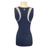 Back of Noble Equestrian 'Lily' Tank Top in Navy/Grey
