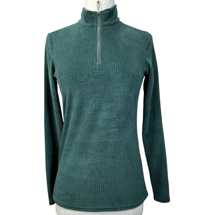 Dover Saddlery 1/4 Zip Sweater in Hunter Green