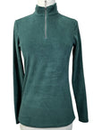 Dover Saddlery 1/4 Zip Sweater in Hunter Green