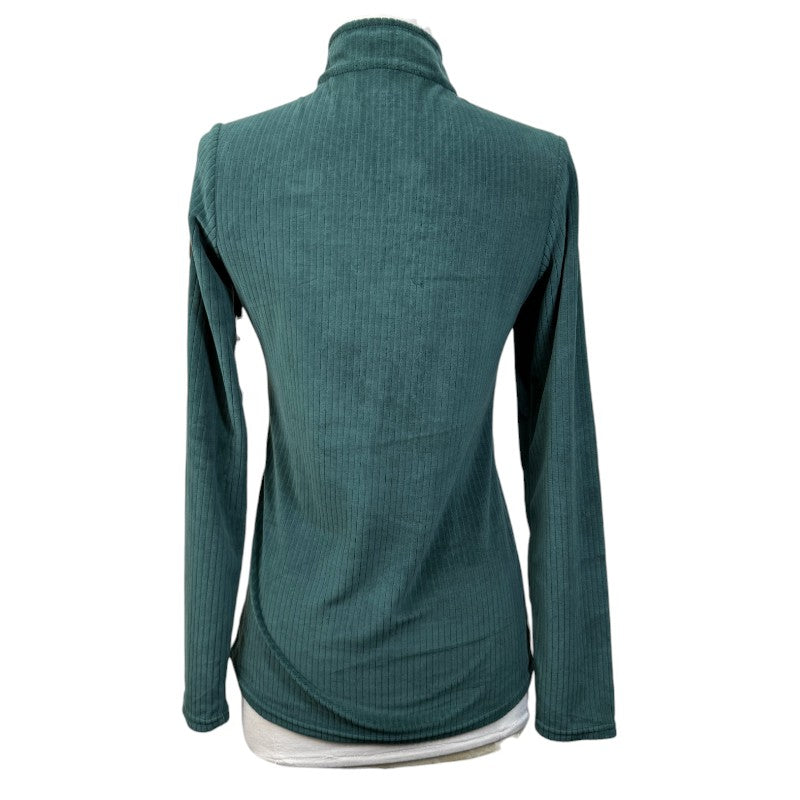 Dover Saddlery 1/4 Zip Sweater in Hunter Green - Women's XS