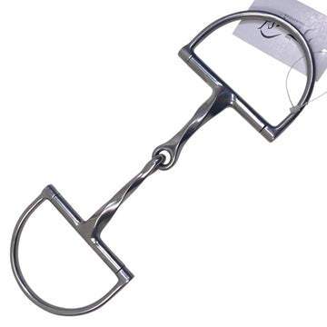 Slow Twist Dee Ring Snaffle in Stainless Steel