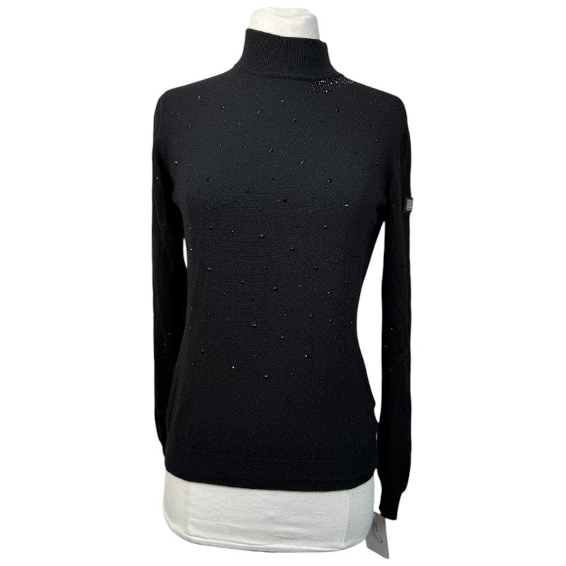 Equiline 'Grueleg' Pullover Turtleneck in Black