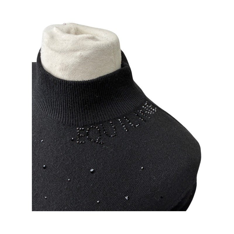 Equiline 'Grueleg' Pullover Turtleneck in Black