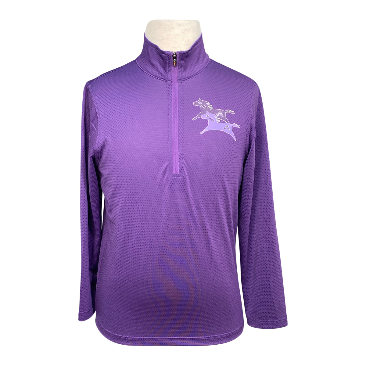 Kerrits 'Aire Ice Fil' Shirt in Purple - Children's Medium
