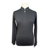 Halter Ego 'Heidi' Long Sleeve Shirt in Black