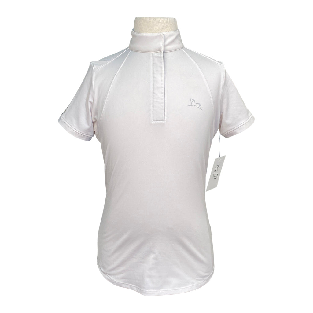 RJ Classics 'Sadie' Show Shirt in White/Peace Signs - Children's Medium
