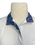 RJ Classics 'Sadie' Show Shirt in White/Peace Signs - Children's Medium