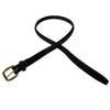 Tory Leather 3/4" Fancy Stitched Raised Belt in Black