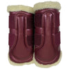 Equestrian Stockholm Fleece Brushing Boot in Cherry Wine