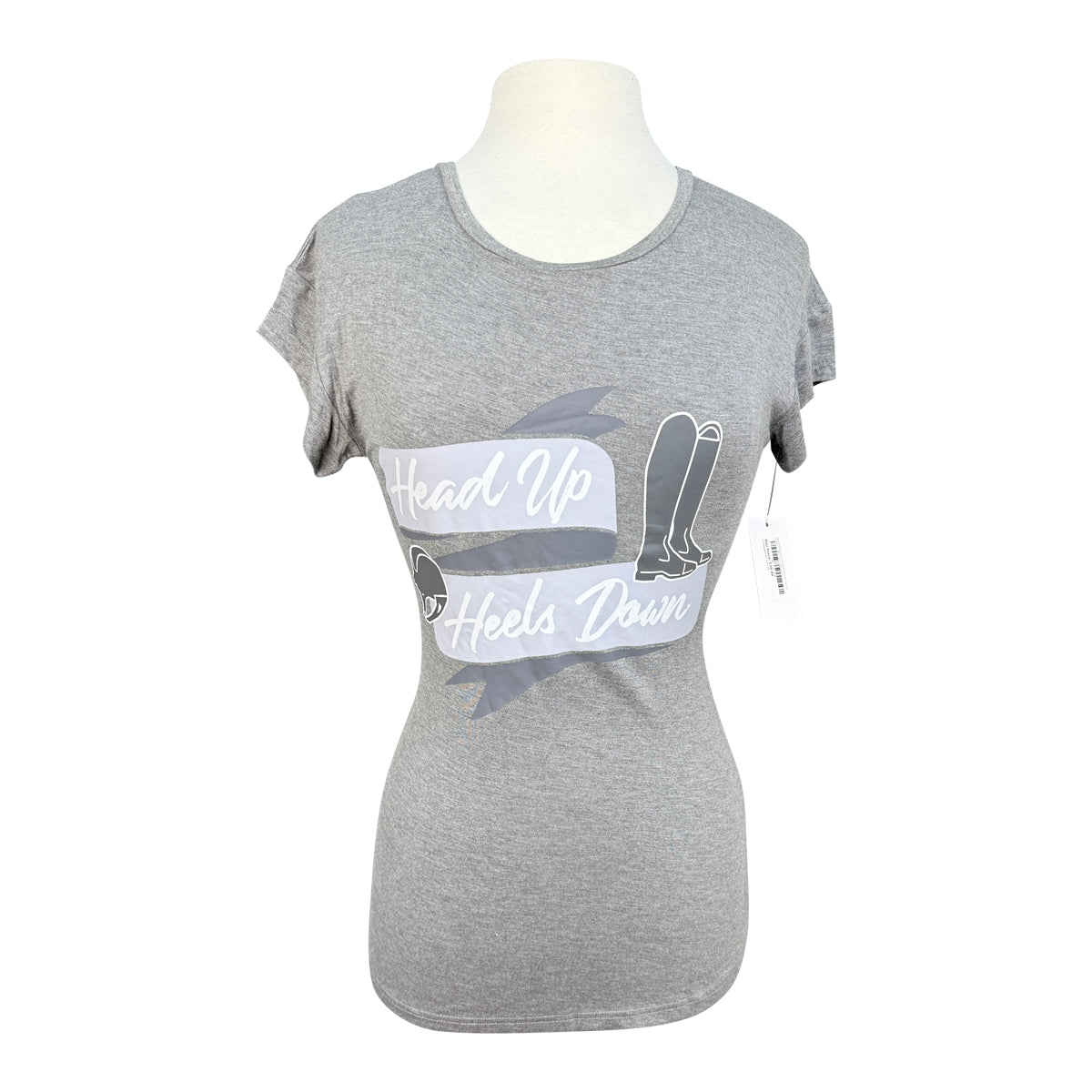 Spiced Equestrian Heels Down Tee in Pepper