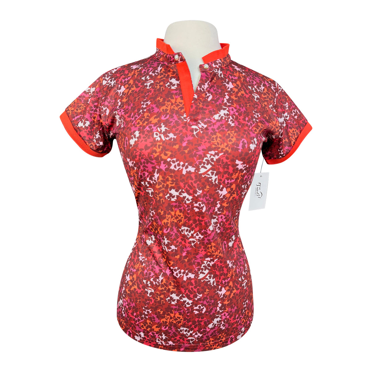 Spiced Equestrian Siren Dry-Fit Polo in Primavera