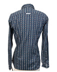 Ariat Button-Up Shirt in Navy w/ Bits