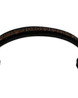 People On Horses Browband in Black/Orange