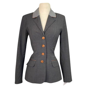 Winston Equestrian Exclusive Competition Coat in Grey/Brown Trim
