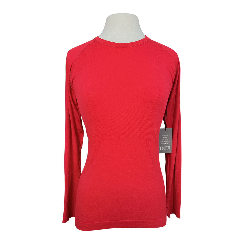 TKEQ The 'Kennedy 2.0' Seamless Long Sleeve in Sour Cherry