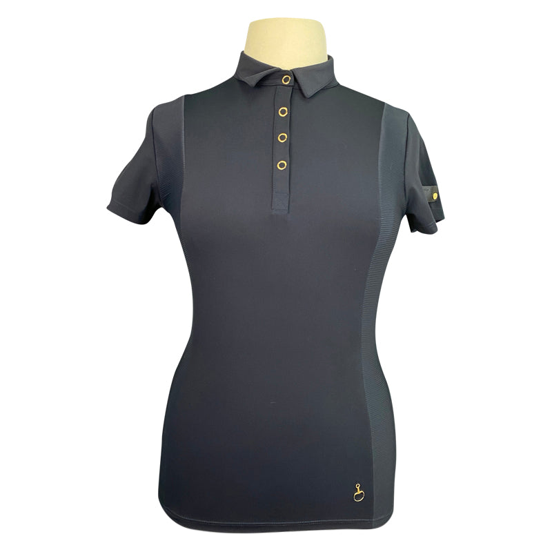 Horze 'Mathilde' Functional Polo Shirt in Navy